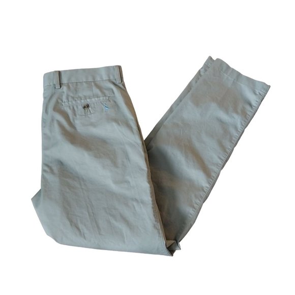 Tailorbyrd Collection Golf Casual Pants Tan Stretch Fabric Flat Front Mens 36x34 - Picture 3 of 8